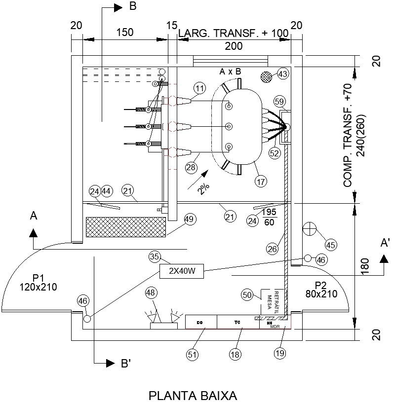Electric power generator AutoCAD file cad drawing and dwg format