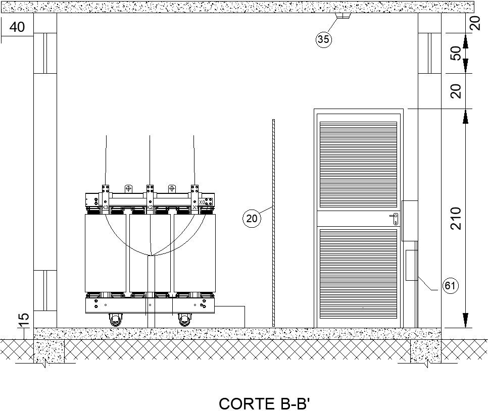 Electric supply cabin AutoCAD file cad drawing and dwg format