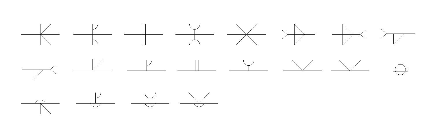 Electronic Symbols Design AutoCAD 2D Drawing DWG File