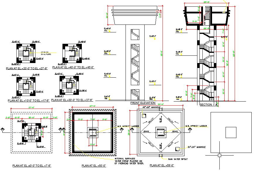 Elevate Your Water Tower Design Game with AutoCAD DWG Files