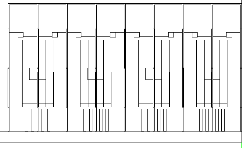 Elevation Twin earthy in brazil detail dwg file