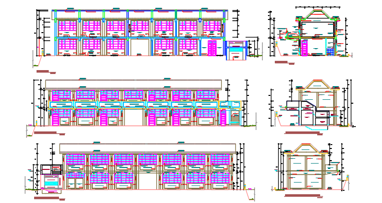 Elevation and section detail