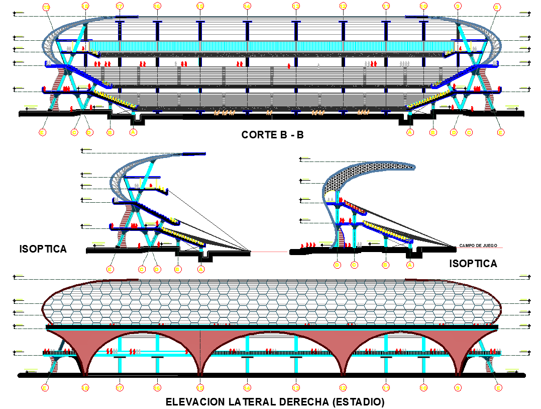 Elevation design and Section plan of Station 