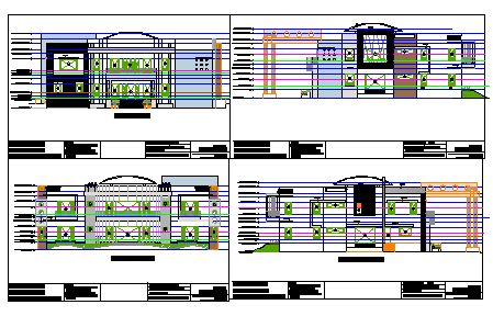 Elevation design drawing of Villa's design drawing