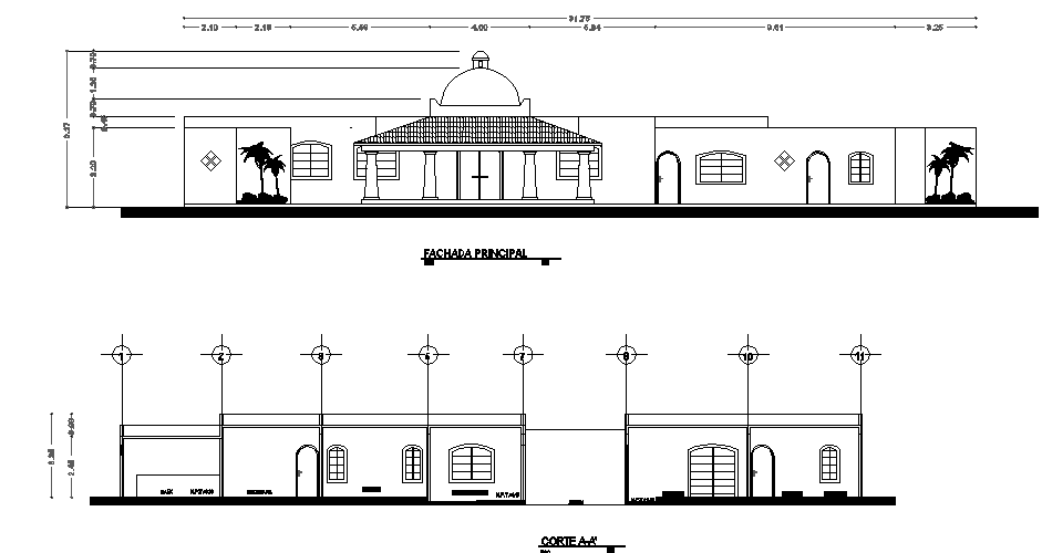 Elevation design of a building