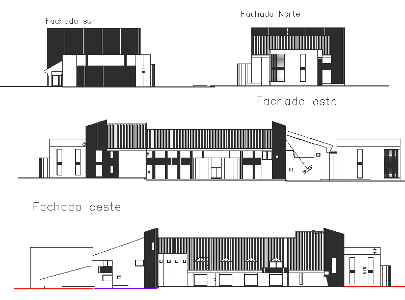 Elevation detail dwg file