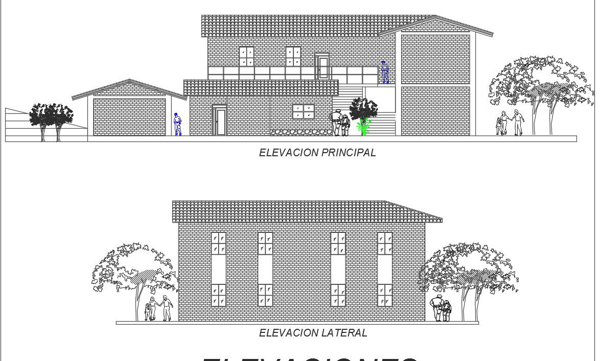 Elevation detail dwg file