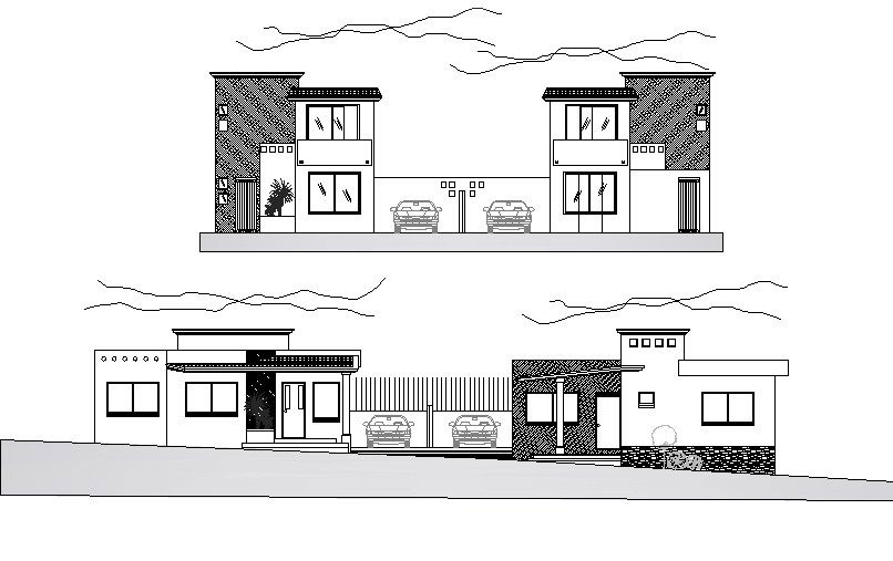 Elevation detail dwg file