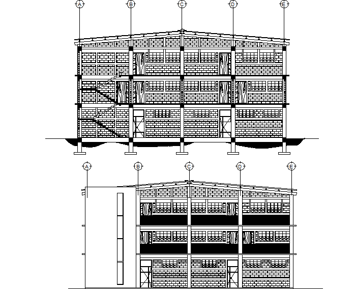 Elevation detail dwg file