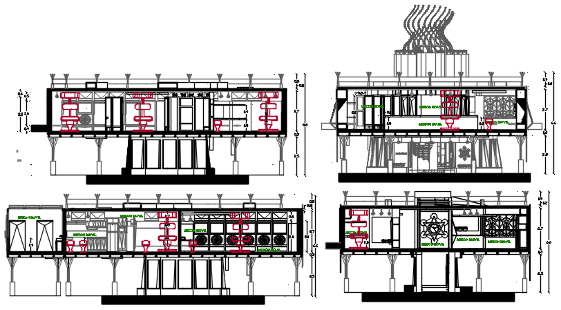 Elevation detail dwg file