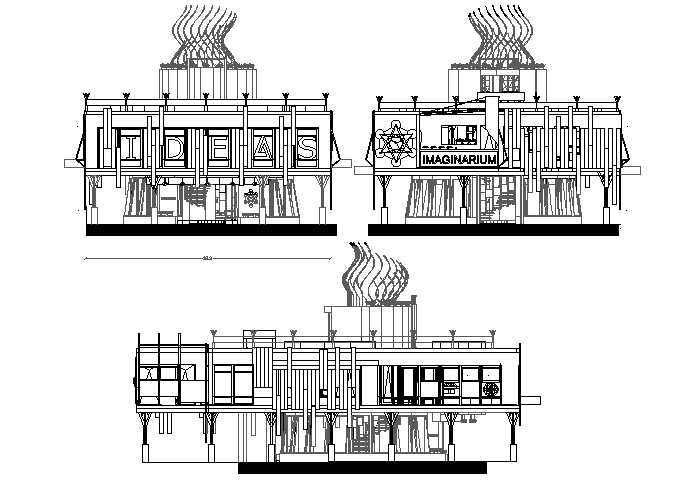 Elevation detail dwg file