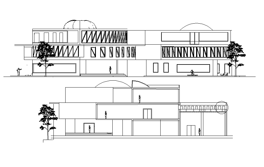 Elevation detail dwg file