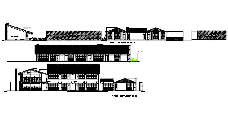 Elevation detail dwg file