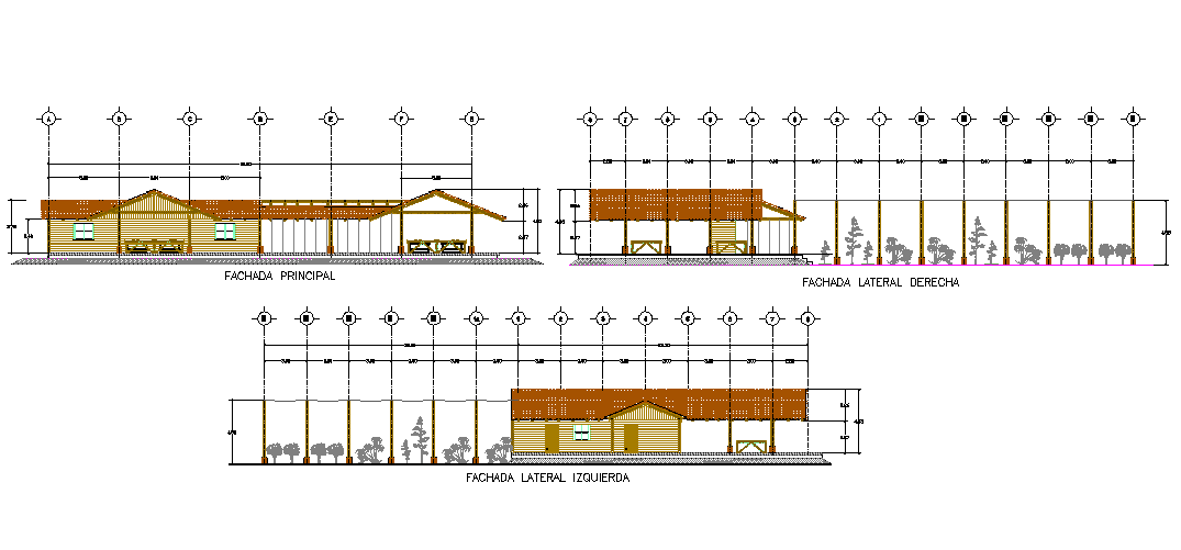 house Elevation Design AutoCADFile