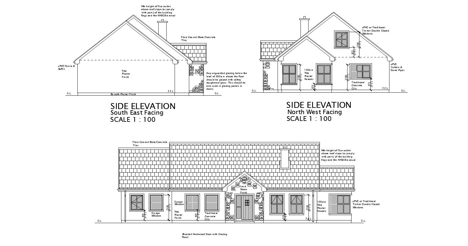 Building Elevation Single Floor In DWG File