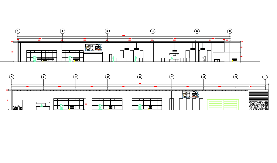 Elevation home center autocad file