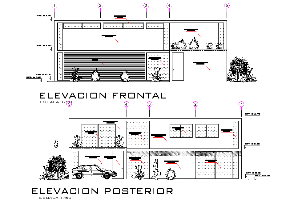 Elevation house layout file
