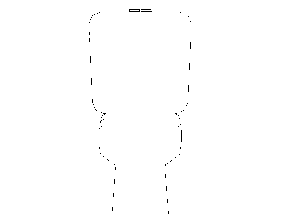 Elevation of sanitary toilet detail 2d view layout autocad file
