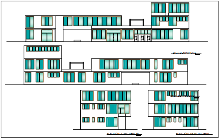 Elevation plan detail dwg file