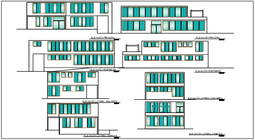 Elevation plan detail dwg file