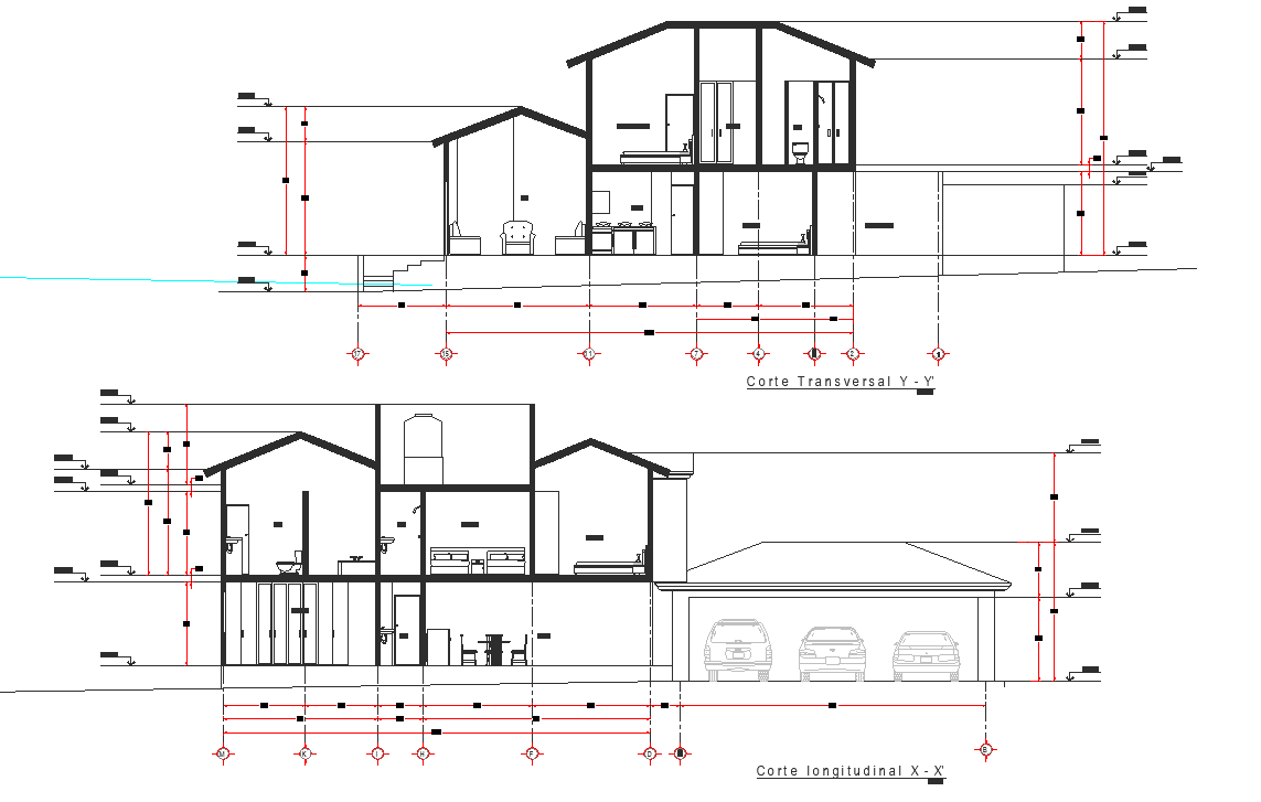 Elevation plan detail dwg file