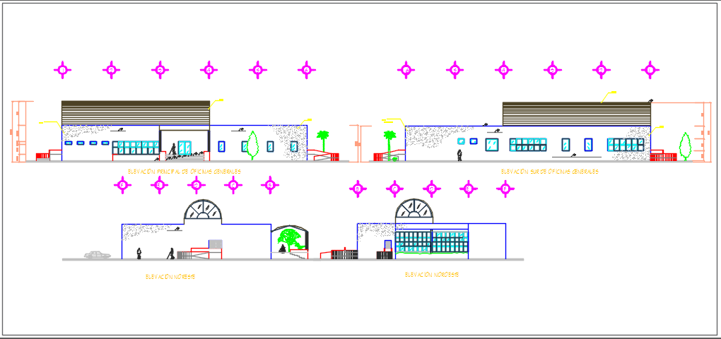Elevation plan detail dwg file