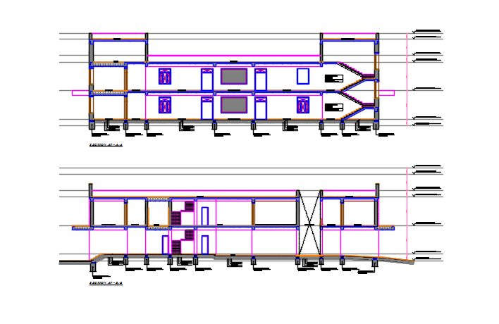 Elevation plan detail dwg file