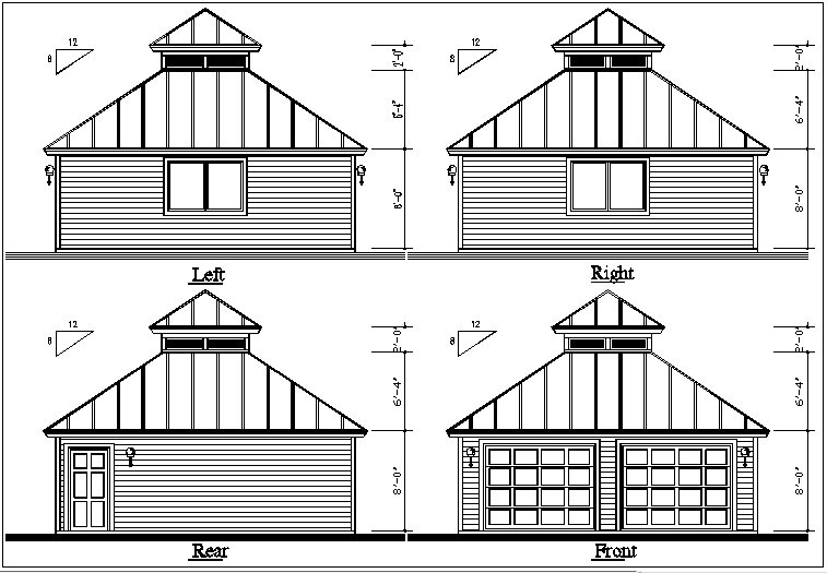 Elevation plan view details dwg file