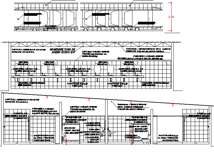 Elevation toilet detail dwg file