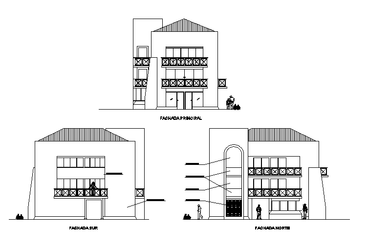 Elevation working detail dwg file