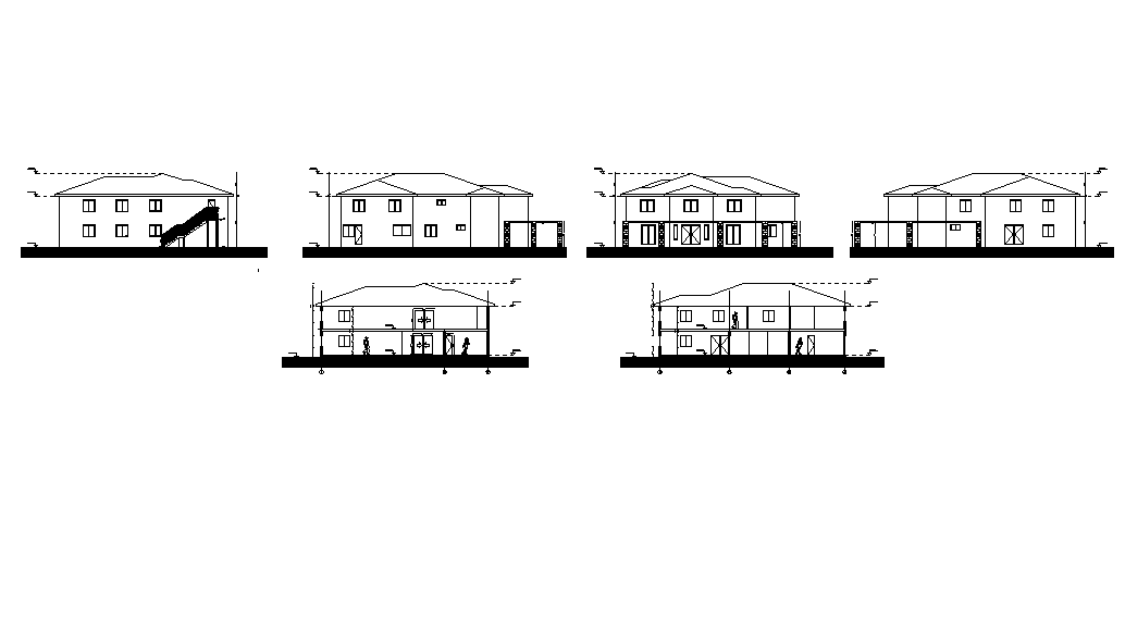 Elevation working detail dwg file