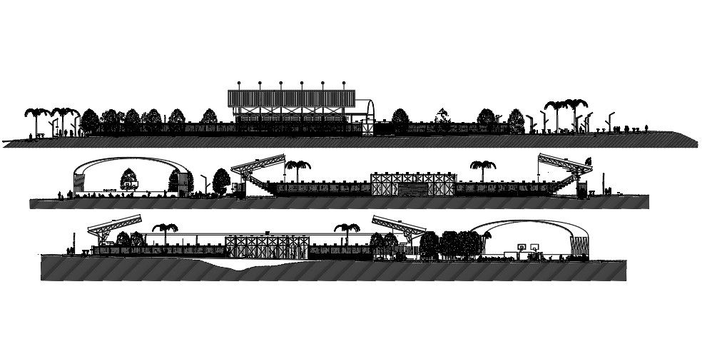 Elevation Of Hotel Layout CAD File