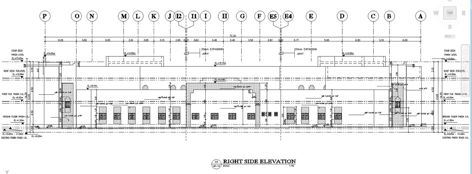 Electrical Substation Elevation Plan in DWG Drawing File 
