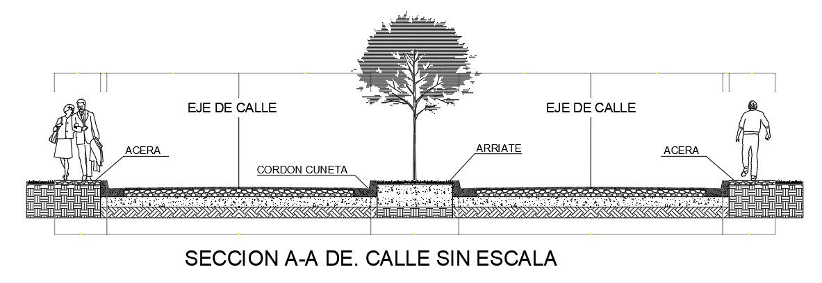 Elevation design of the tree drawing separated in this file. Download this 2d AutoCAD drawing file.
