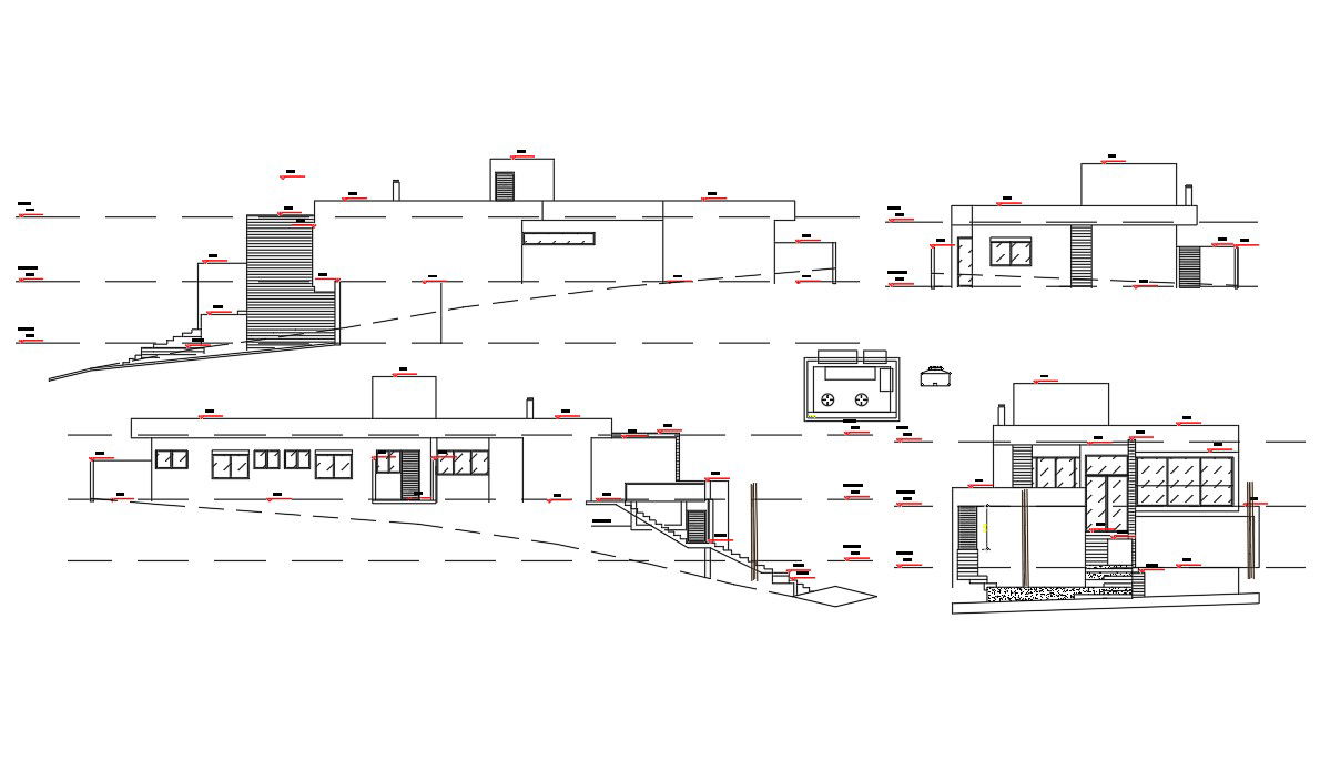 Elevation detail drawinG. Download the Autocad DWG drawing file.