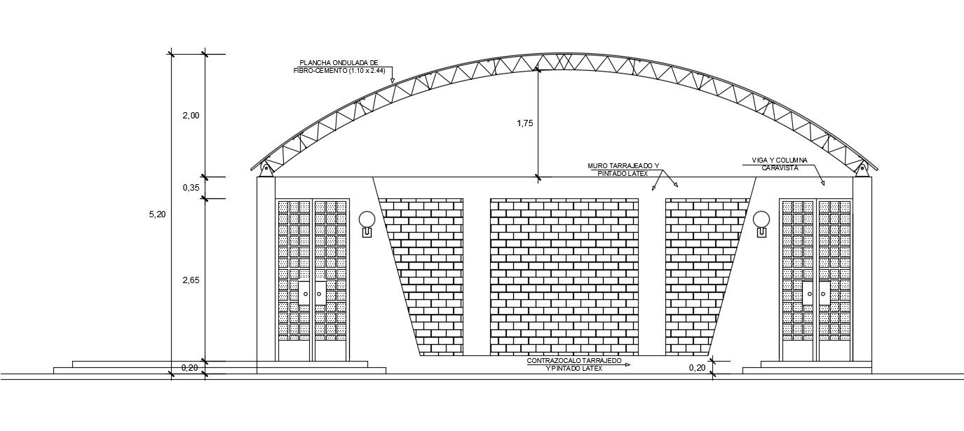 Elevation detail drawing is separated in this AutoCAD file. Download this 2d AutoCAD drawing file.