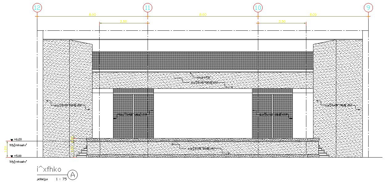 Elevation details of the building are given in this 2D AutoCAD Drawing DWG file.Download the free 2D AutoCAD DWG file now.
