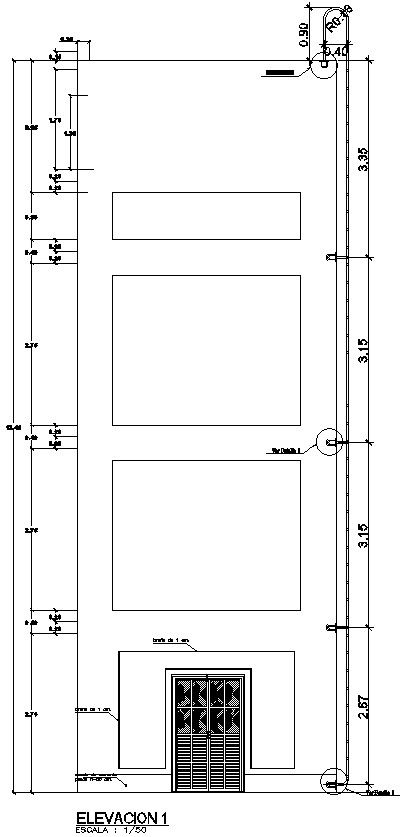 Elevation drawing of machine room in detail AutoCAD 2D, dwg file, CAD file