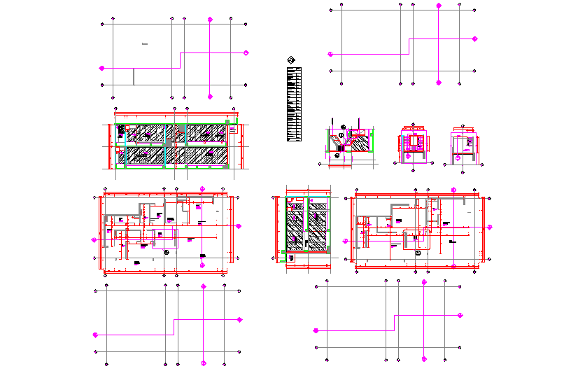 Elevations of penthouse with stairway details