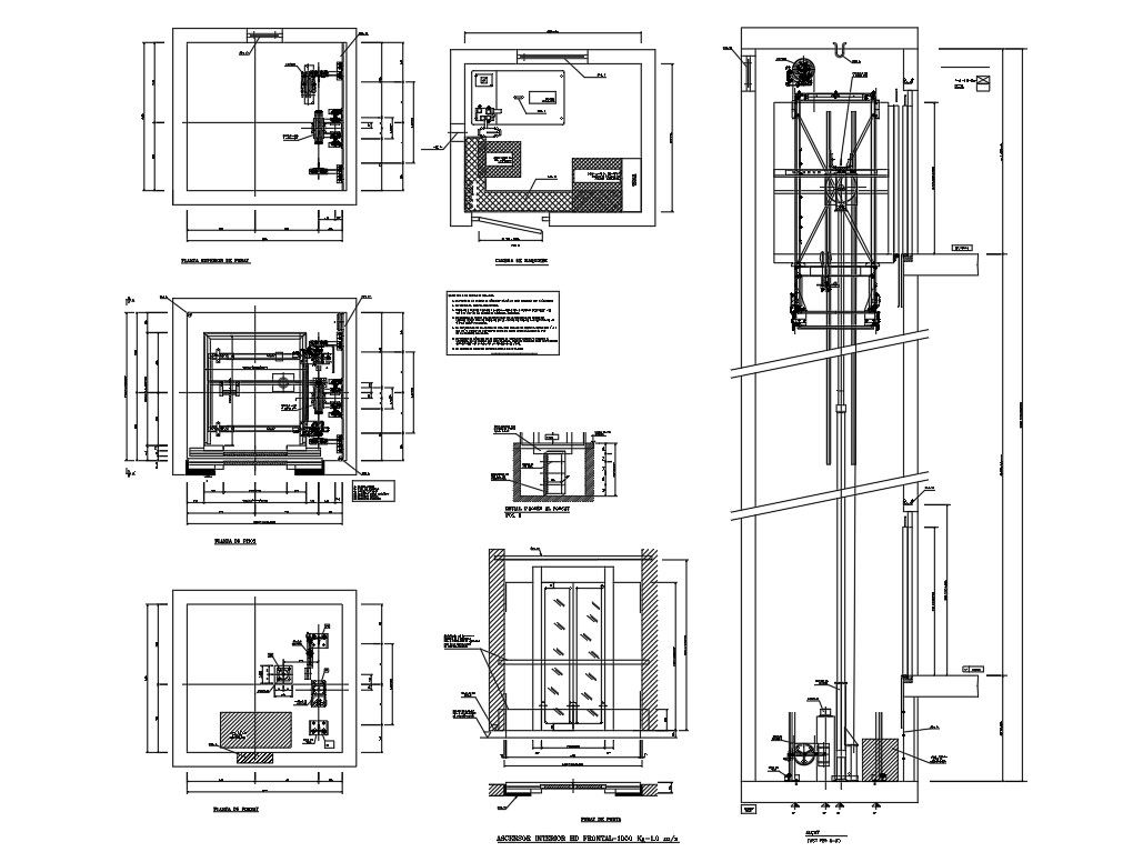 Elevator CAD Block Elevation Detail