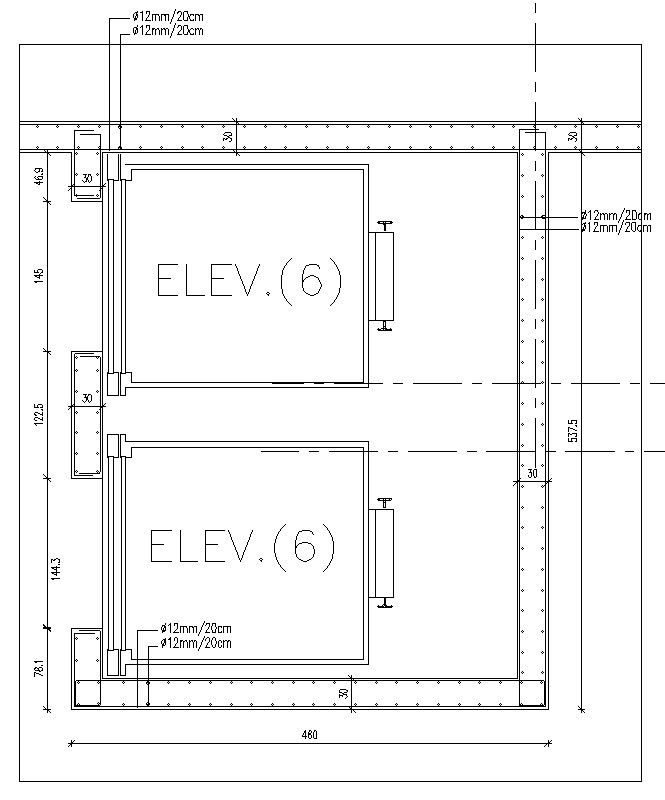 Elevator cad blocks details in AutoCAD, dwg file.