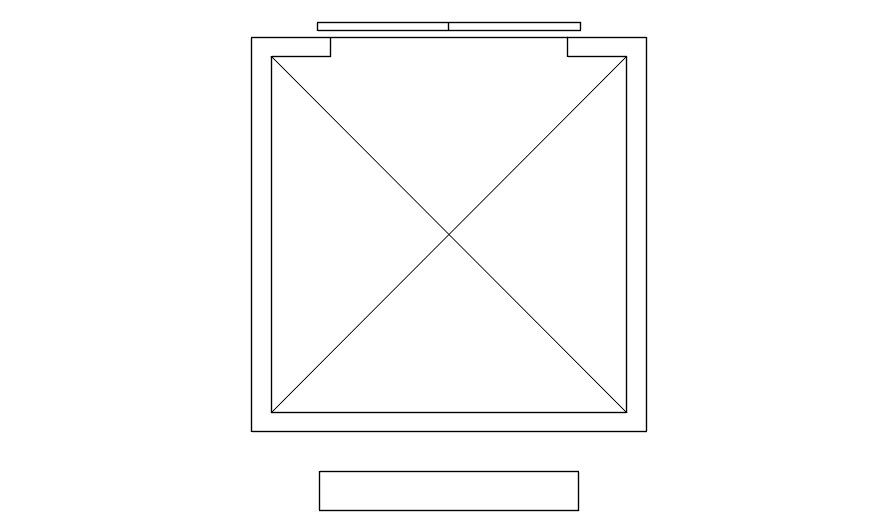 Elevator  cad blocks plan in AutoCAD, dwg file.