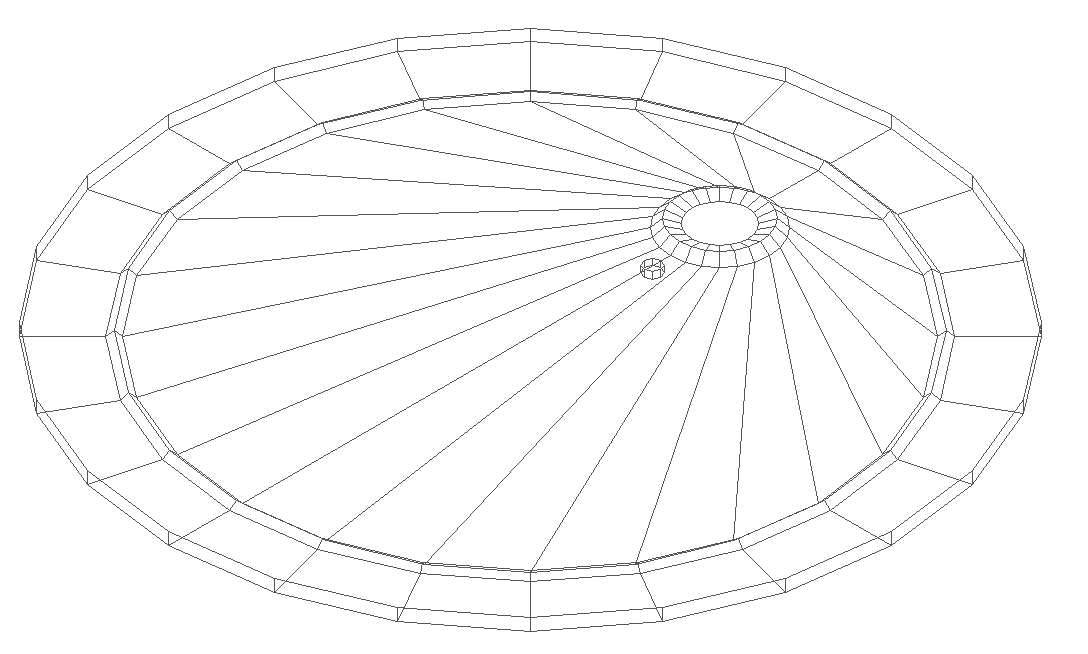 Em-LED- recessed electrical design 3d wire frame dwg file