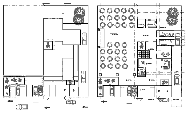 Engineer association building floor plan details dwg file