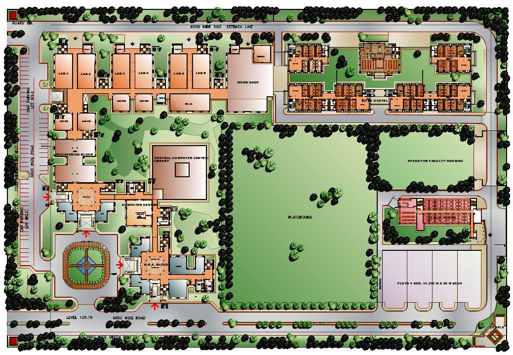Engineering University Project detail dwg file