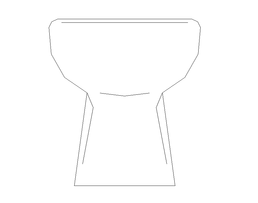 English toilet detail elevation 2d view CAD block layout file