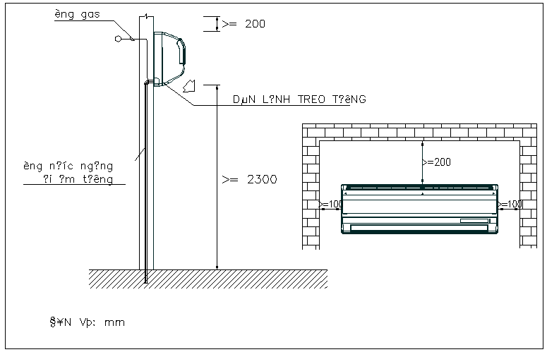 Entry scanner unit elevation and section view detail dwg file