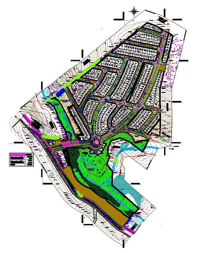 Environmental Urban Town Planning Detail AutoCAD Drawing, Dwg File