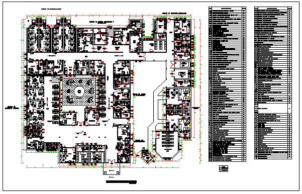 Equipment for health center unit design drawing of hospital