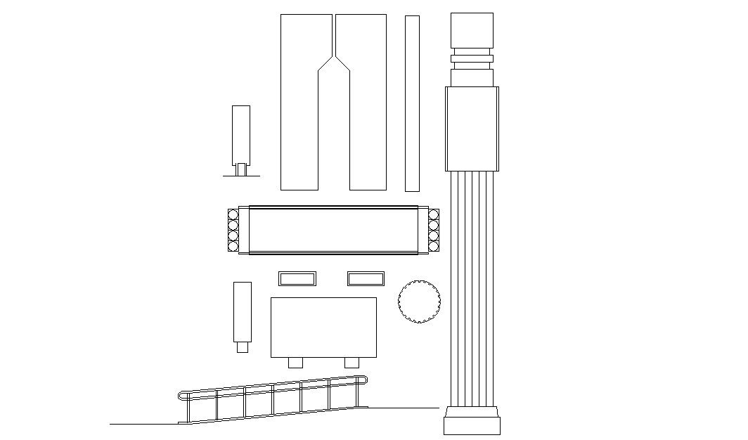 Ethic Column Design CAD Drawing Free Download